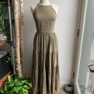 Christy Dawn Delphine Dress in Noir Gingham / XL